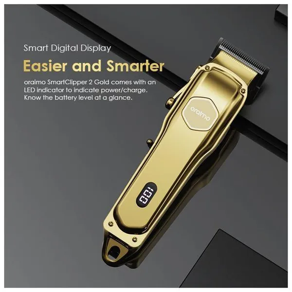 opc-cl30g-4 oraimo Smart Clipper 2 Gold Professional Hair Clipper