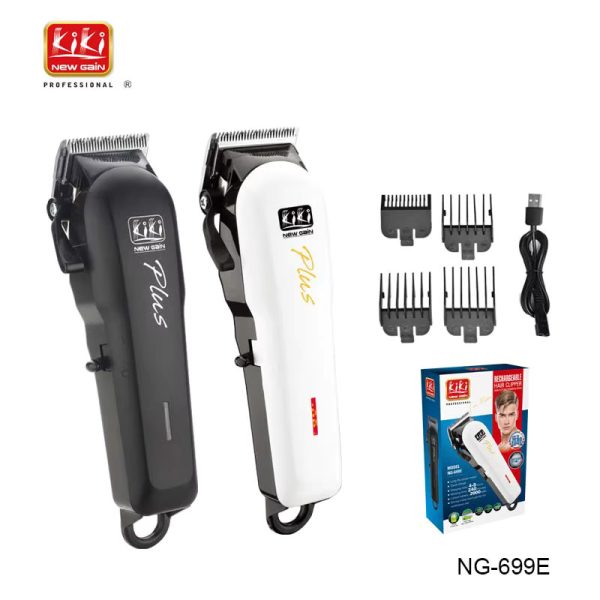 H8b42406c1a6a4685b9f45772346e90d1g KIKI NEWGAIN NG-699E Rechargeable High Carbon Steel Blade Clipper