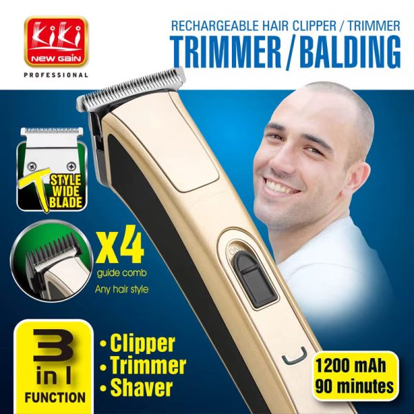 HTB18nlANbrpK1RjSZTEq6AWAVXa4 Kiki C24-HC005 rechargeable balding clipper