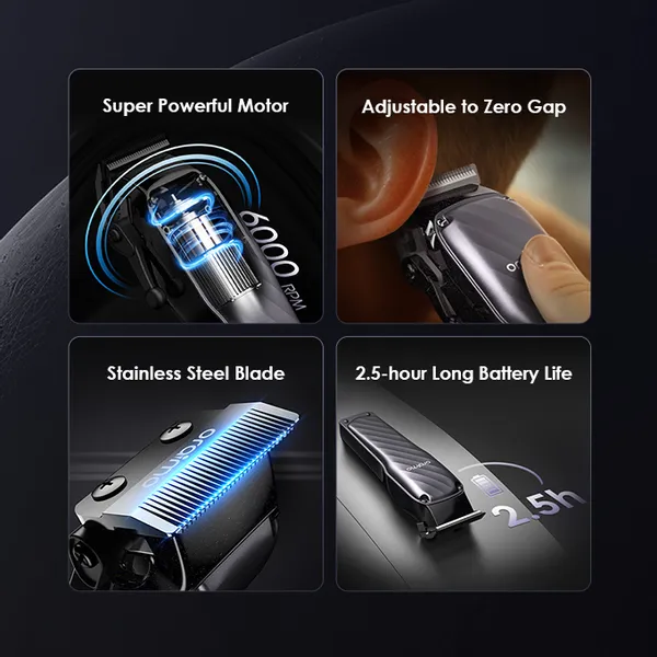 OPC-CL30C-680-2 oraimo SmartClipper 2C Professional Hair Clipper