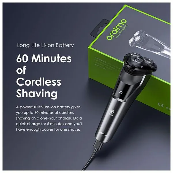 opc-rs20-6 oraimo Smart Shaver 2 IPX7 Smoothness Shaver
