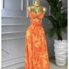 Elegant Pink Cut-Out Maxi Dress
