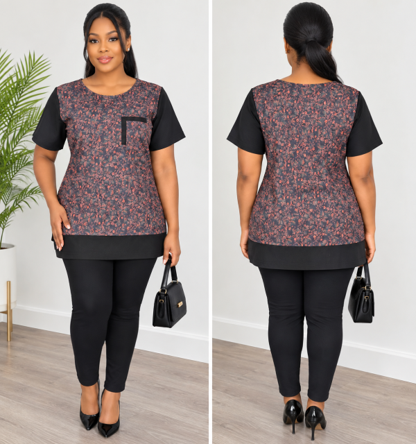 Elegant Printed Dress